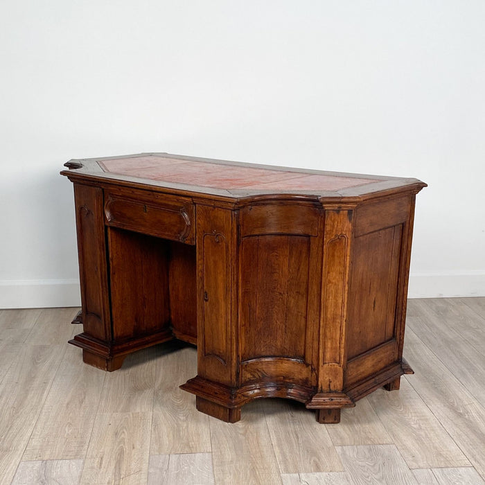 Italian Walnut Desk, Adapted from 18th Century Elements, 19th Century