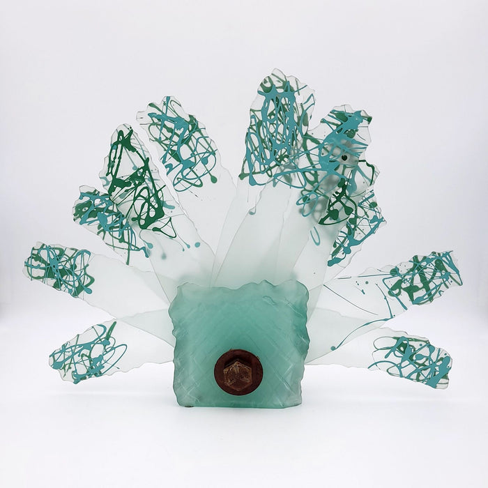 "Rusted Bolt Series" Glass Sculpture, circa 1984