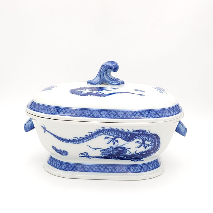 Vintage Mottahedeh Blue Dragon Tureen