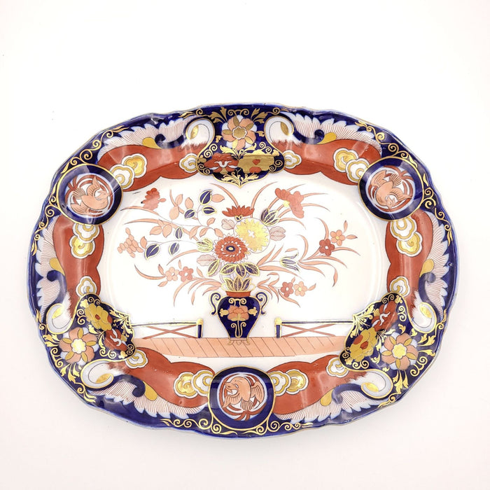 Mason's Ironstone "Fence and Vase" Platter, England circa 1830s