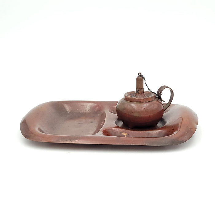 Gorham Copper Cigar Lighter and Tray, U.S.A. circa 1880