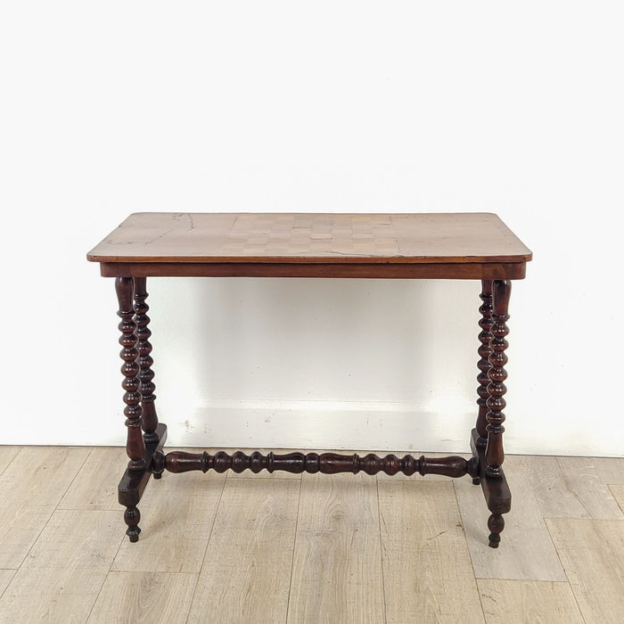 Victorian Sofa/Game Table in Walnut with Inlaid Game Board, England circa 1860