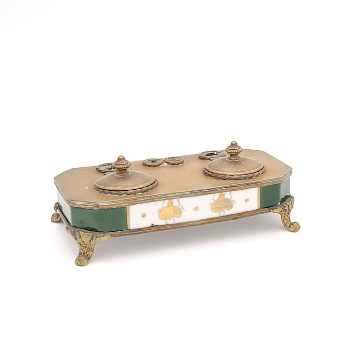 Vintage Napoleonic Style Inkwell, France circa 1950