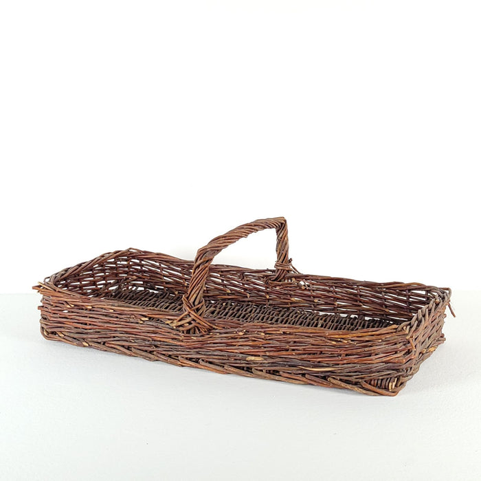 Antique Wicker Flower Basket, circa 1890