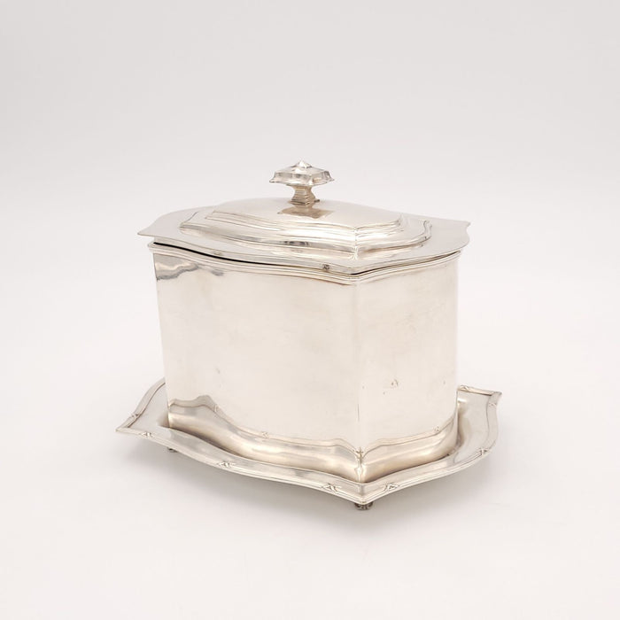 Silver Plate Tea Caddy, Scotland circa 1920