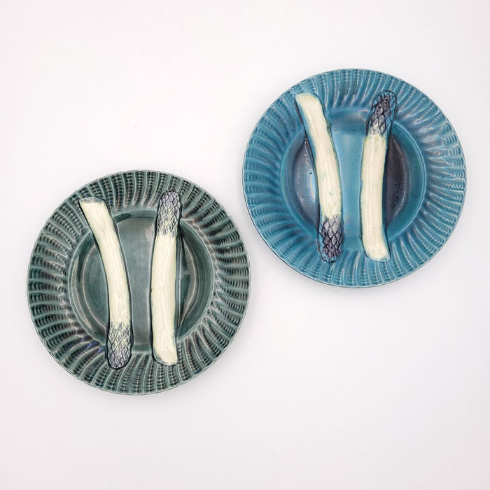 Pair of Asparagus Plates, France circa 1950