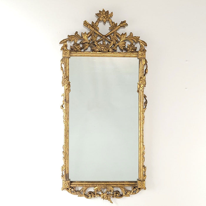 Belle Époque Louis XVI Style Giltwood Mirror, France circa 1900