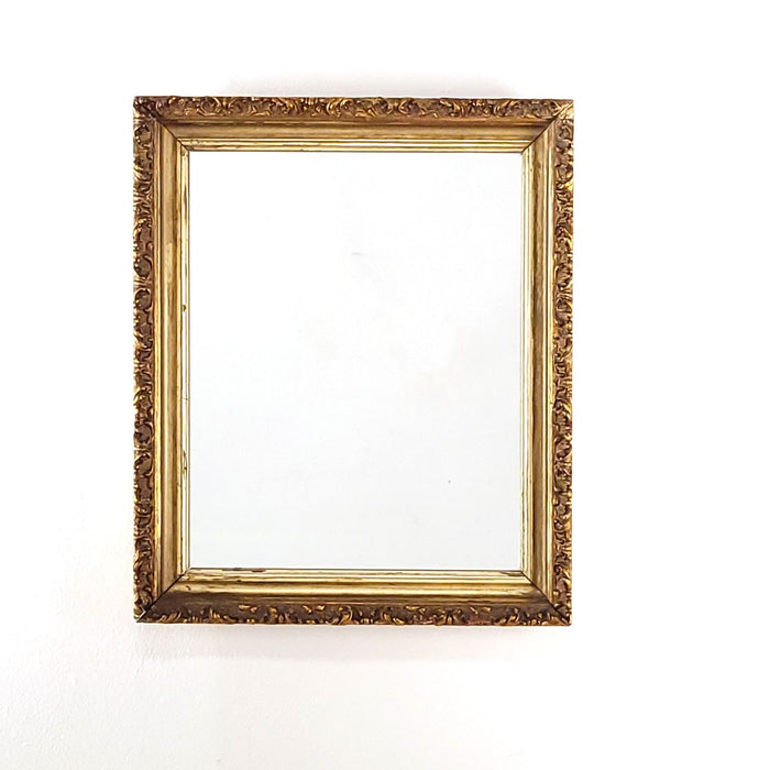 Victorian Wood and Molded Plaster Silver Gilt Frame Mirror, France, 19th century