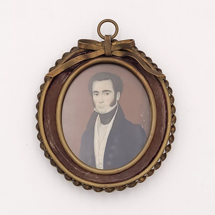 19th Century Miniature Portrait, England circa 1825