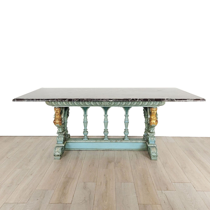 19th Century Italian Center Table with Levanto Marble Top