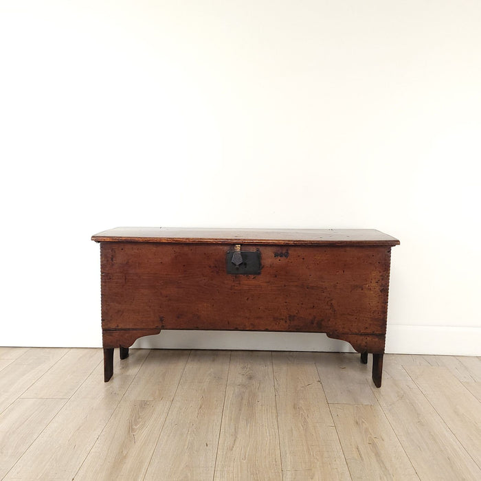 Continental Rustic Walnut Trunk, 18th century