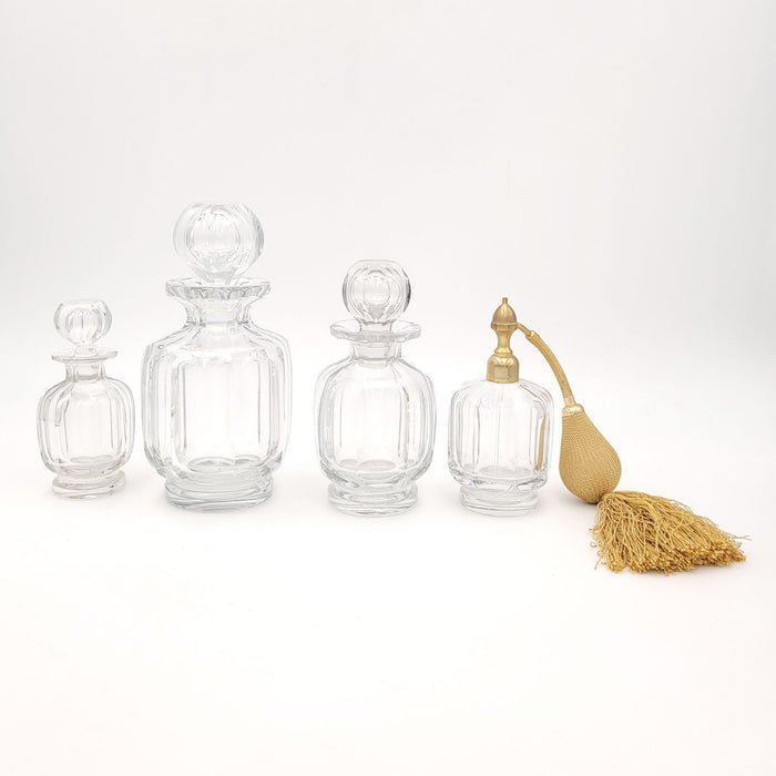 Set of Four Baccarat Dresser Bottles