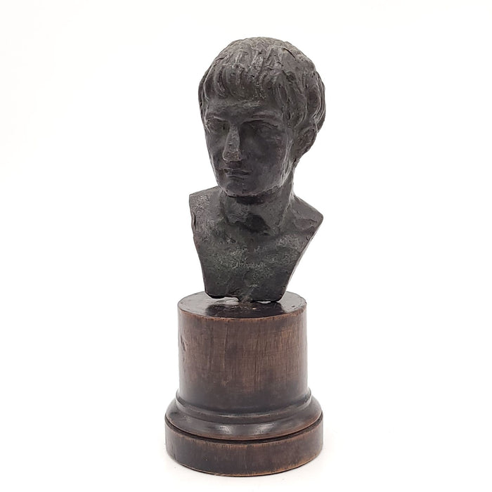 Grand Tour Small Bronze Bust of Emperor Severus Alexander, Italy, 19th century