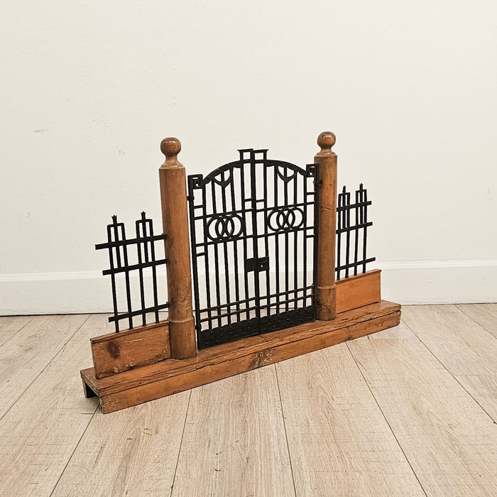 Wood and Iron Belle Époque Neoclassical Model of Estate Gate, Italy circa 1900