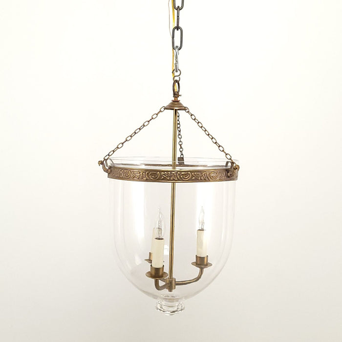 Large Vintage Bell Jar Lantern, circa 1980