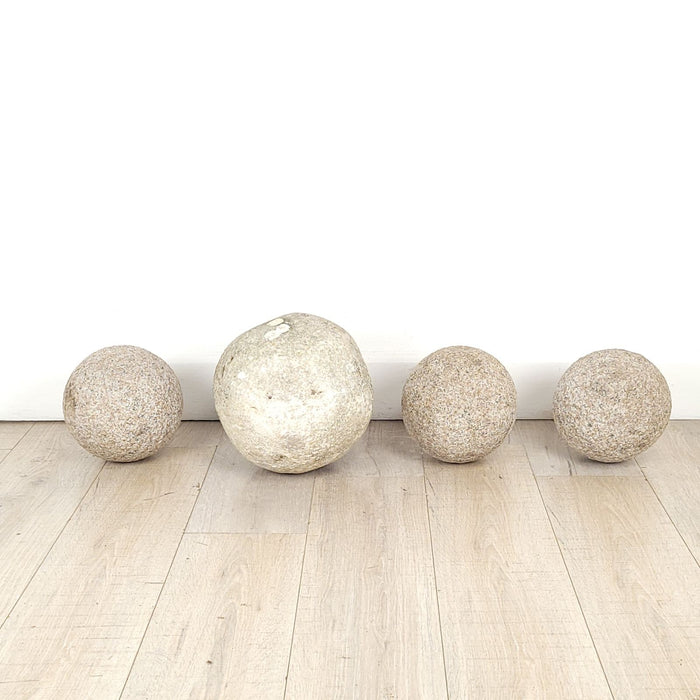 Group of Four Antique and Vintage Spheres, Italy