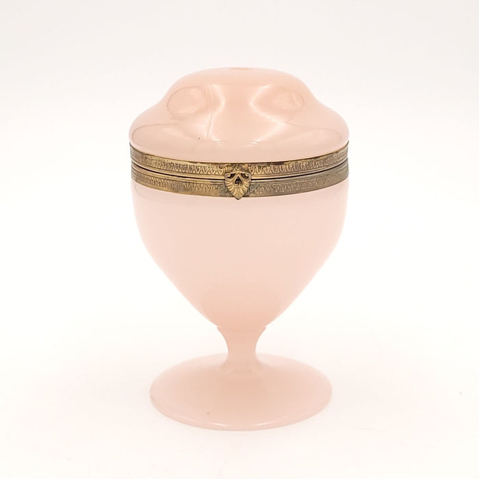 Pink Opaline Glass Covered Box, France circa 1920