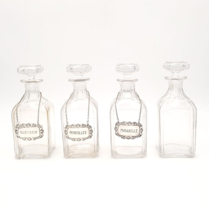 Set of Four Vintage Decanters, France circa 1920