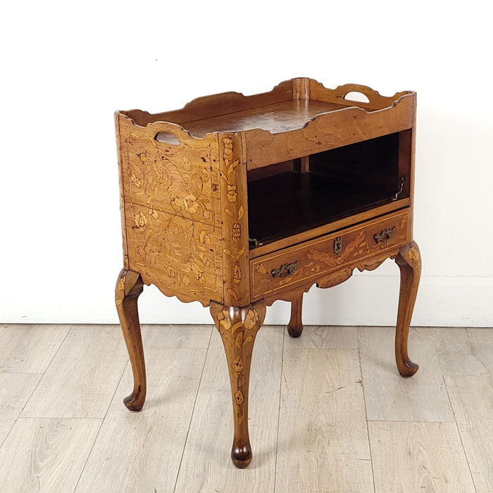 Inlaid Side Table with One Drawer, France circa 1790