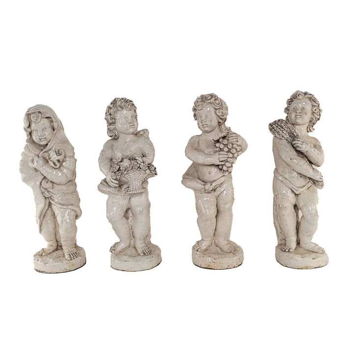 Faïence Pottery Figures of the Four Seasons, Probably Italy, circa 1900