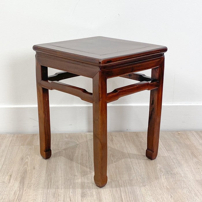 Circa 1920 Chinese Mu Wood Stool