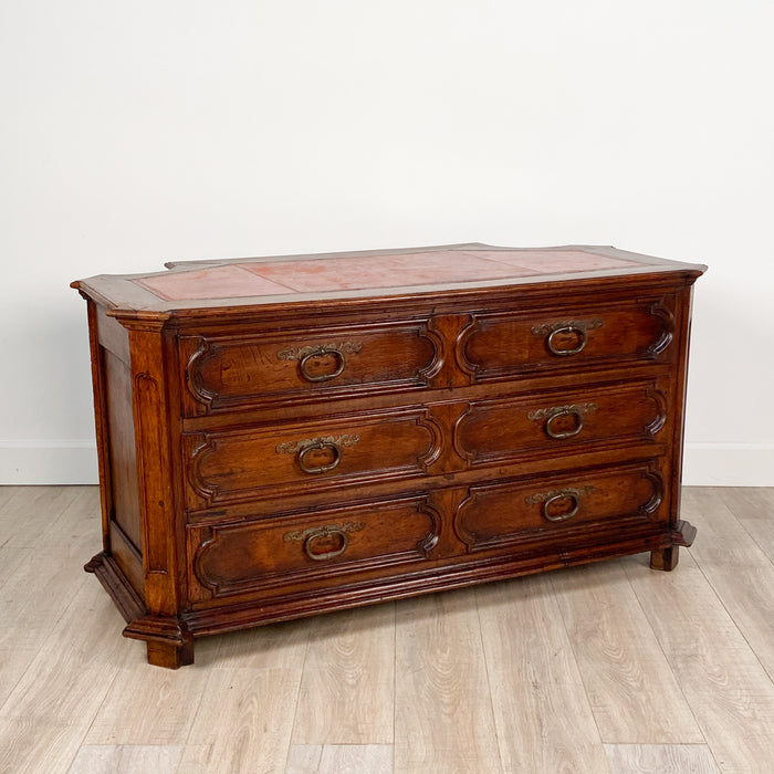 Italian Walnut Desk, Adapted from 18th Century Elements, 19th Century