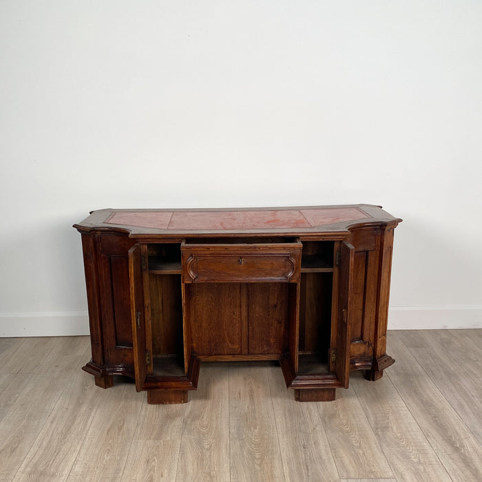 Italian Walnut Desk, Adapted from 18th Century Elements, 19th Century