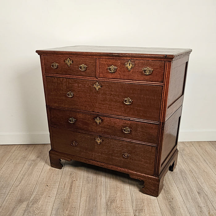 English George II Oak Chest, circa 1750