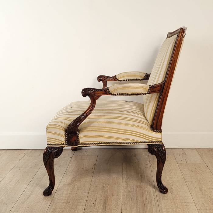 French Open Armchair in the Louis XIV Style, 19th Century