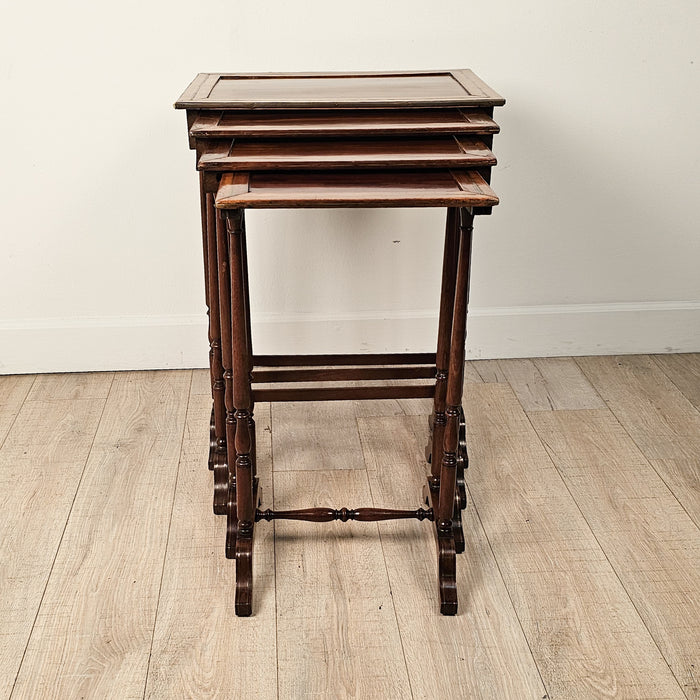 Set of Four English Regency Nesting Tables