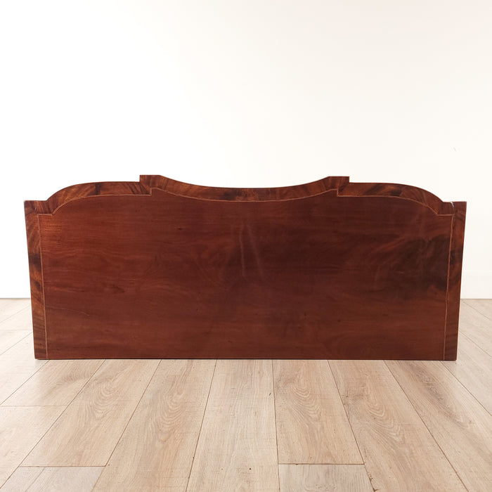 George III Three-Drawer Mahogany Oxbow Server, circa 1790