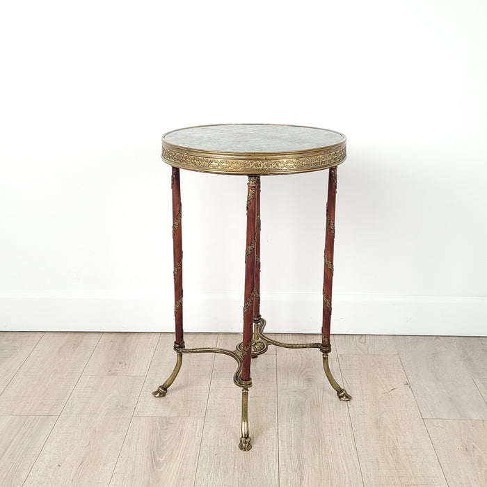 Belle Époque Small Round Side Table / Gueridon, France circa 1890