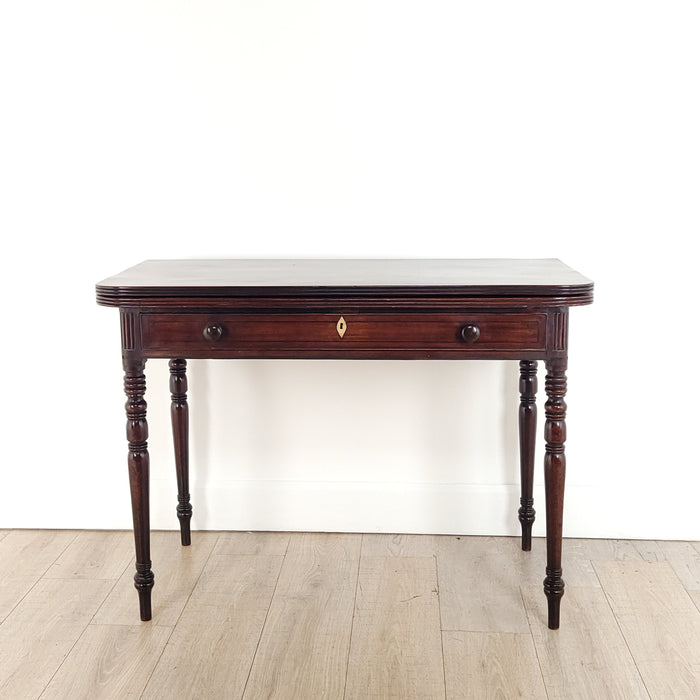 Late English Regency Period Mahogany Tea Table, circa 1820