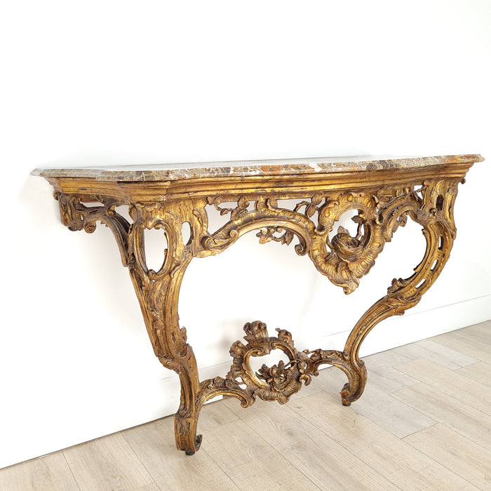 Louis XV Giltwood Console, Italy, 18th century