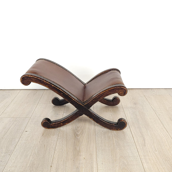 English Edwardian Walnut Gout Stool, circa 1910