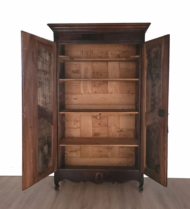 Large Louis XVI Style Walnut Armoire, France circa 1840