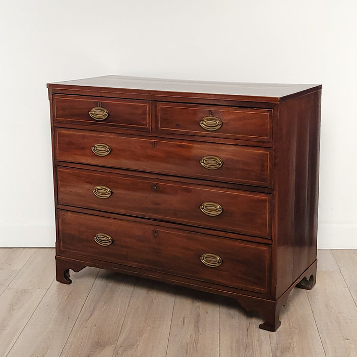 Georgian English Mahogany Chest, circa 1800