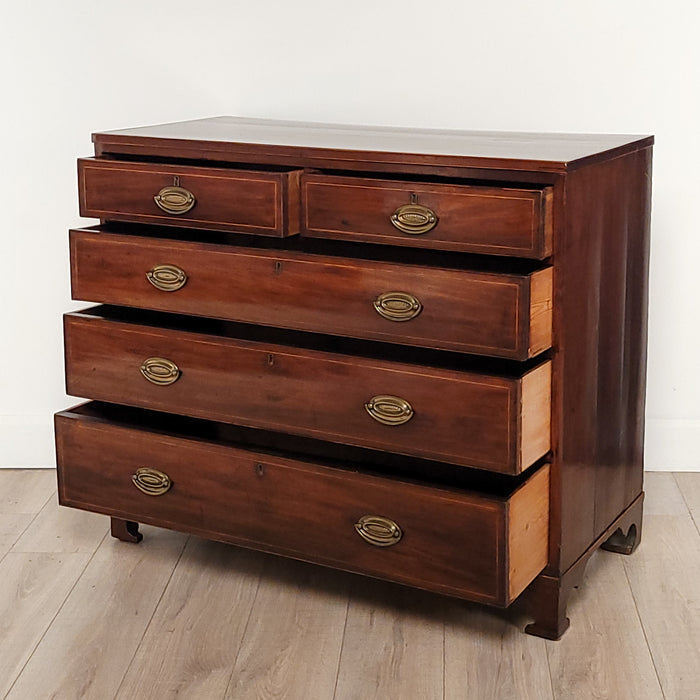 Georgian English Mahogany Chest, circa 1800