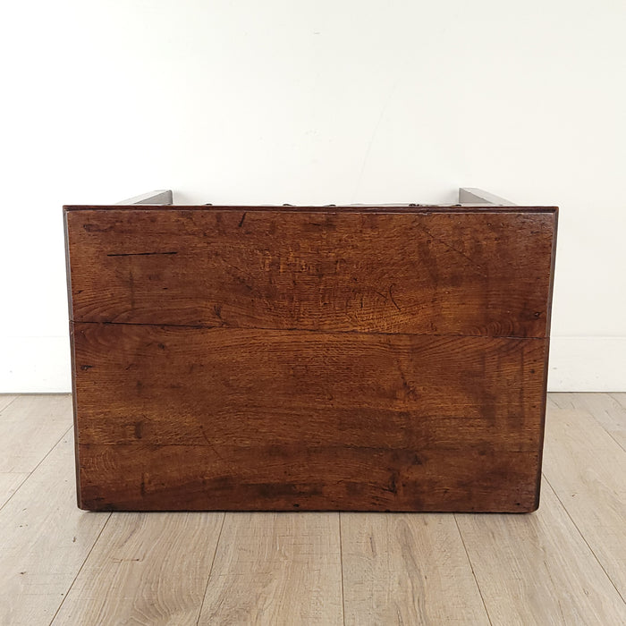 English Georgian Provincial Oak Side Table or Lowboy, circa 1800