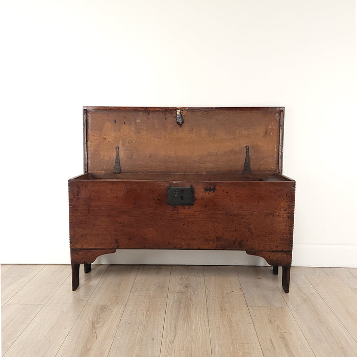 Continental Rustic Walnut Trunk, 18th century