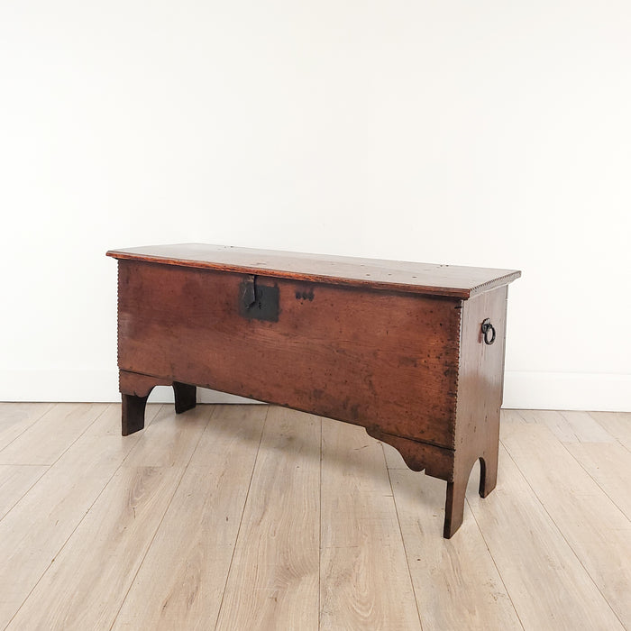 Continental Rustic Walnut Trunk, 18th century