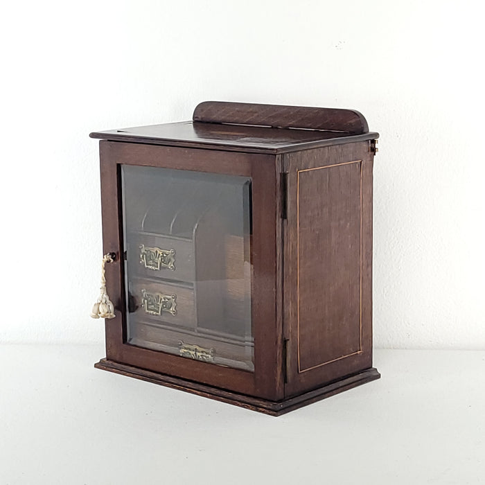 English Oak Cabinet with Hidden Drawer, circa 1860