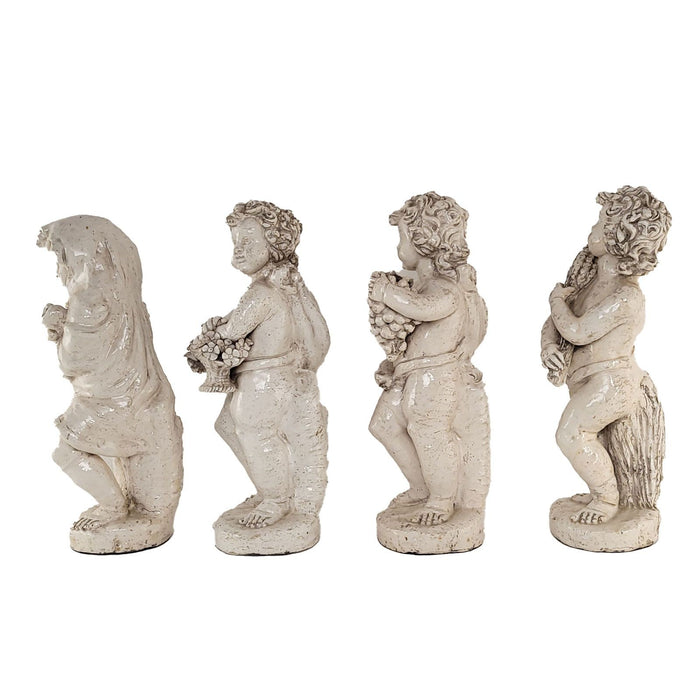 Faïence Pottery Figures of the Four Seasons, Probably Italy, circa 1900