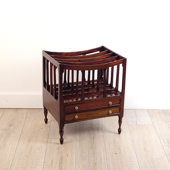 Regency Period Mahogany Canterbury, Circa 1820