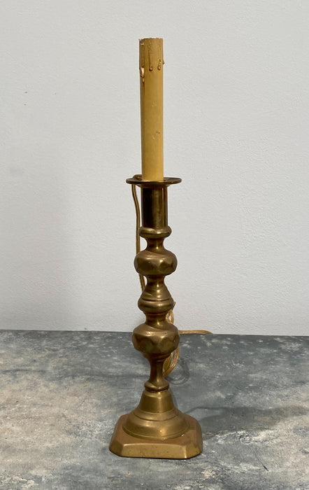 English Brass Candlesticks / Vintage Taper Candle Holders